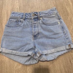 Melville high rise cuffed jean shorts